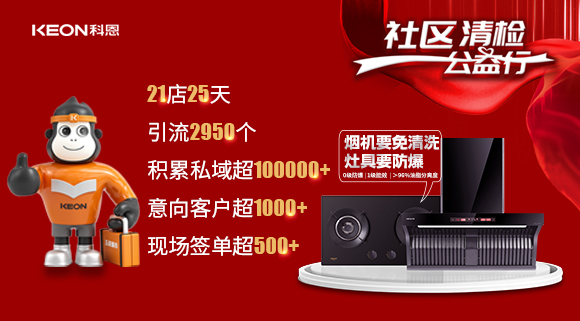 “社區(qū)清檢公益行”21店25天，積累私域超100000＋！再次爆火全國(guó)！